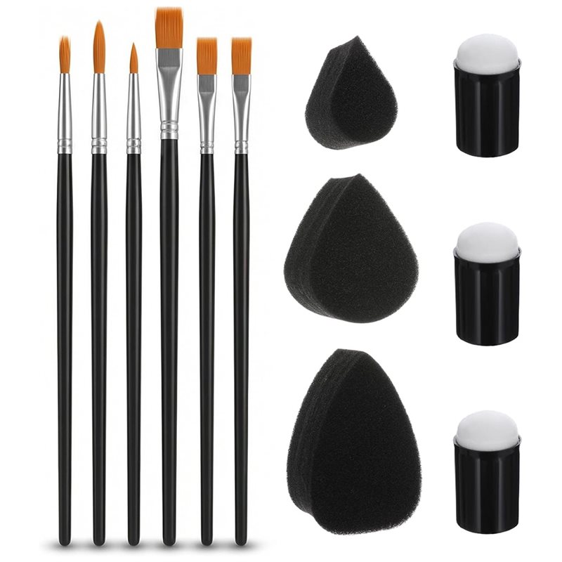 Body Brush - ABGH-12Pcs Face Painting Brush & Sponge