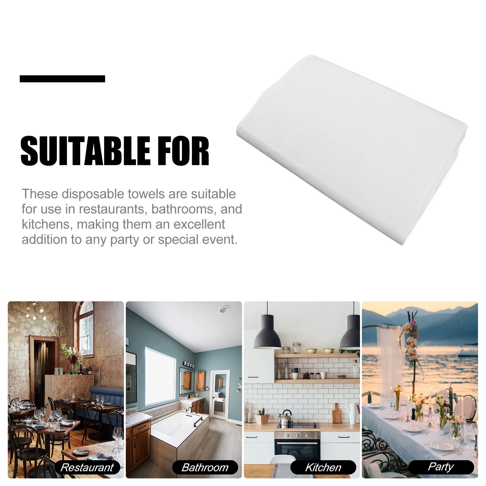 100Pcs Disposable Guest Towels - Spa Towel recension och pris
