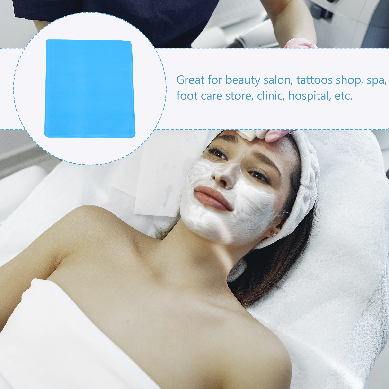 100Sheets Disposable Feet Towe - Spa Towel recension och pris