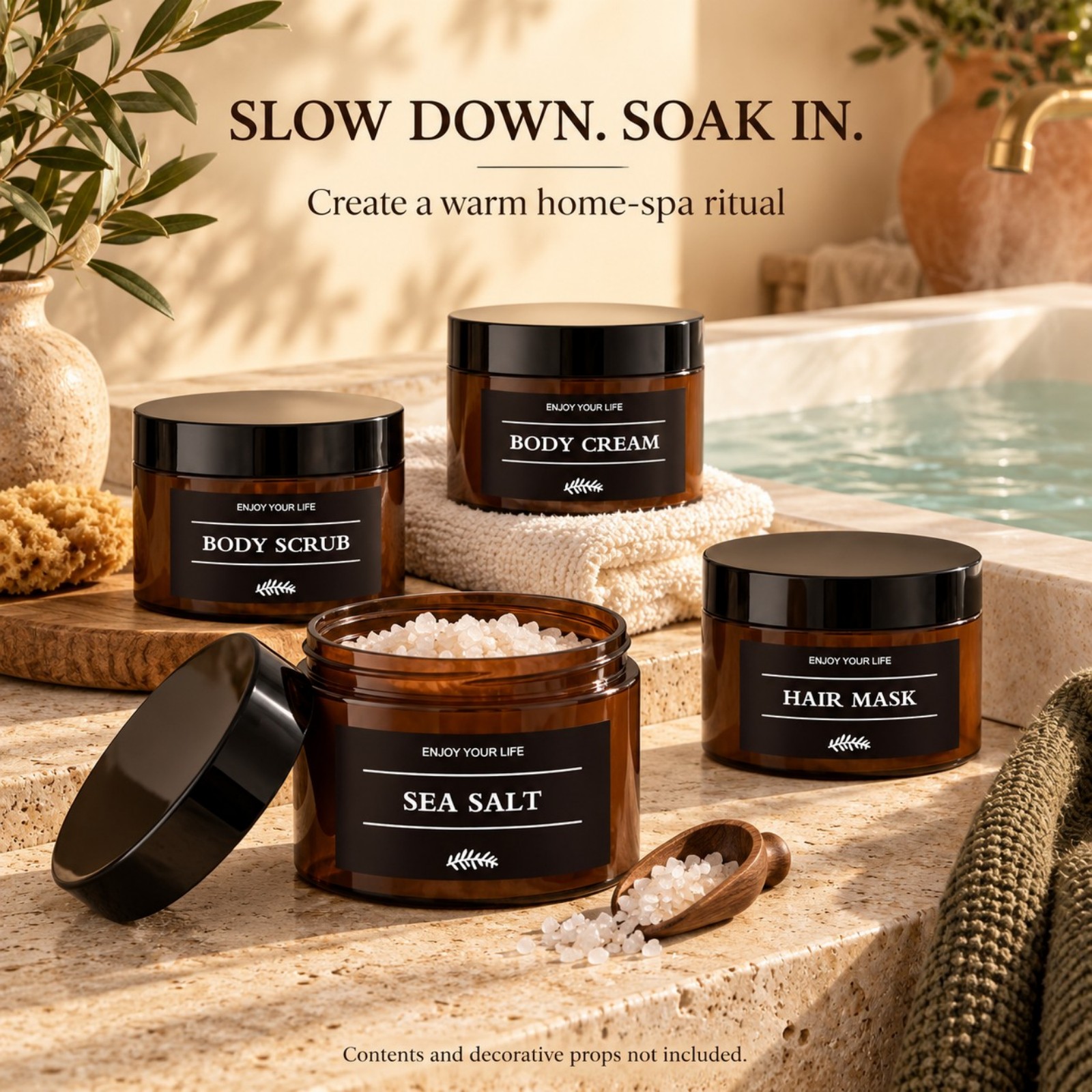 3PCS Bathroom Storage Jars wit - Bath Salts recension och pris