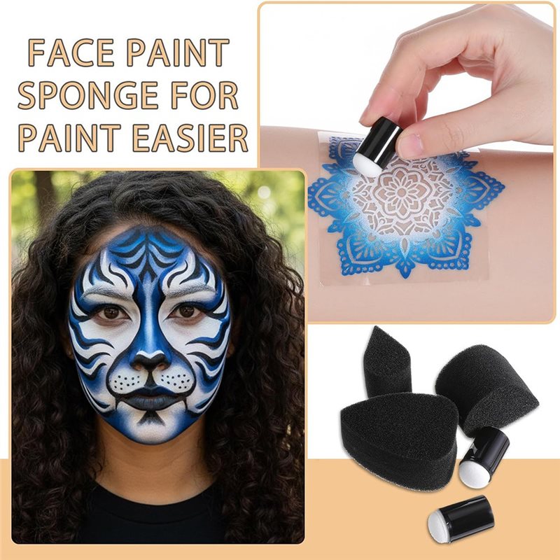 AB34-12Pcs Face Painting Brush - Body Brush recension och pris