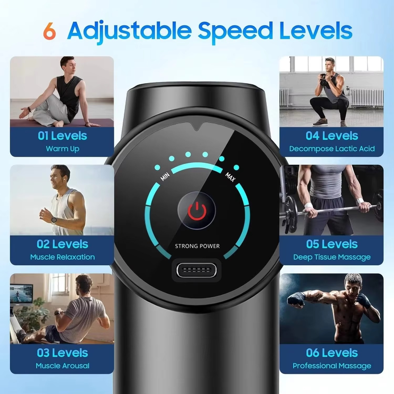 Portable Fascia Gun Vibration  - Massage Gun recension och pris