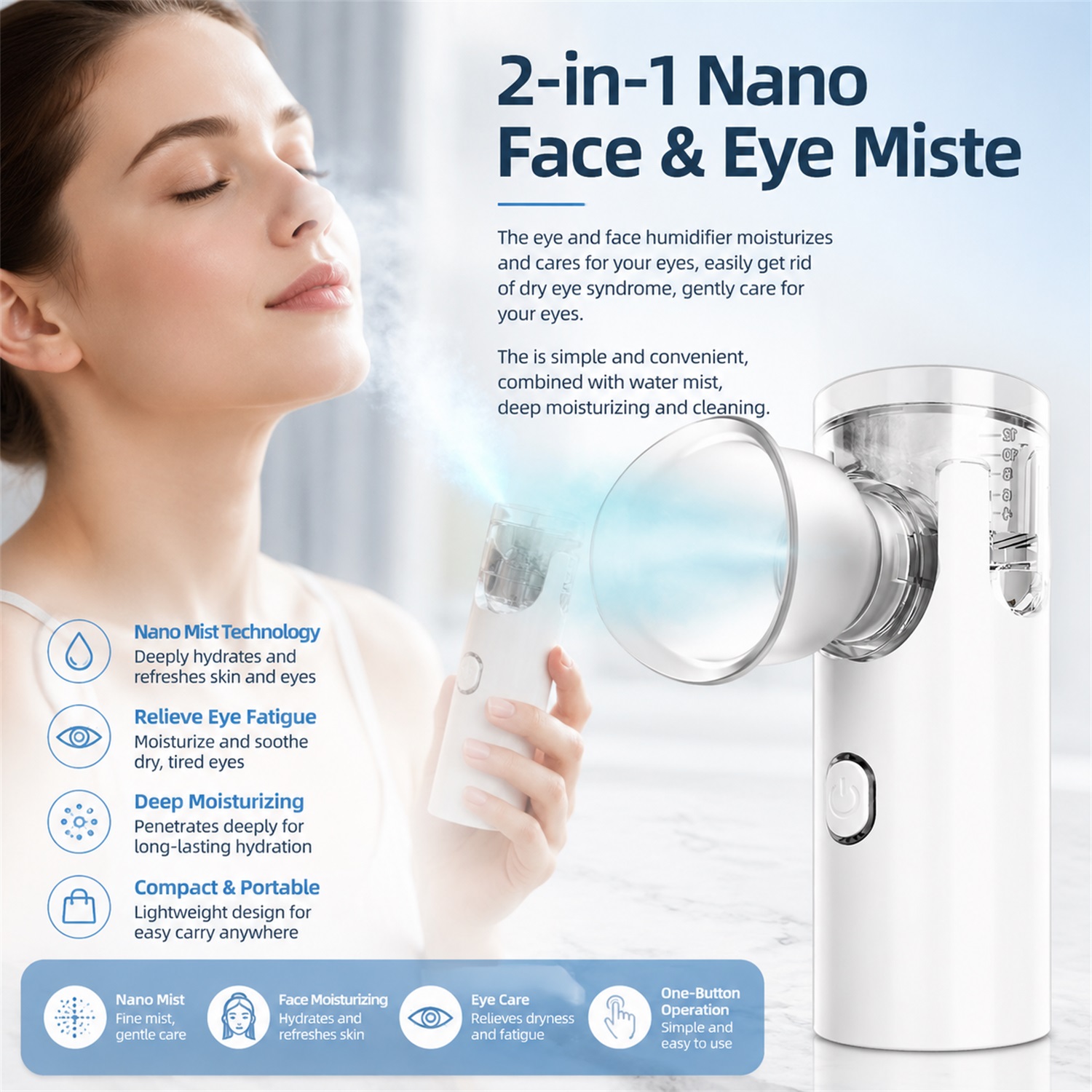 2-IN-1 Mesh Facial Steamer Bea - Face Steamer recension och pris
