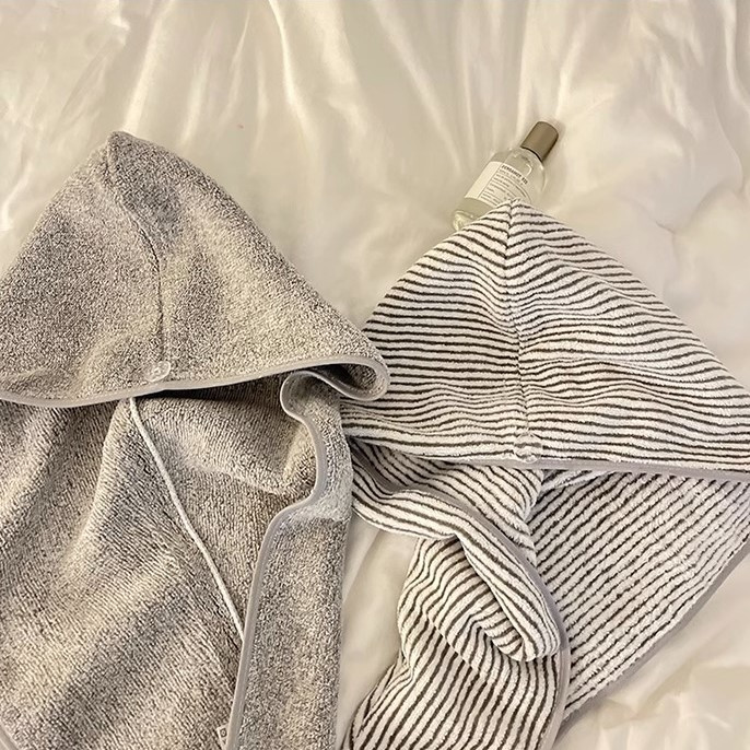 Microfiber Striped Hair Drying - Spa Towel recension och pris